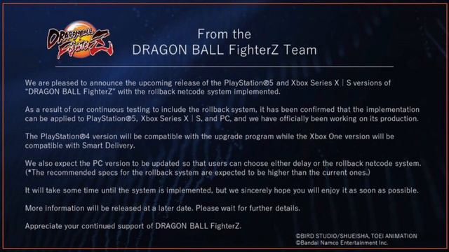 Finally DBFZ Rollback Netcode Coming Soon! [DBFZ News]