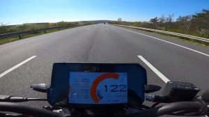 KTM Duke 125 Top Speed | German Autobahn