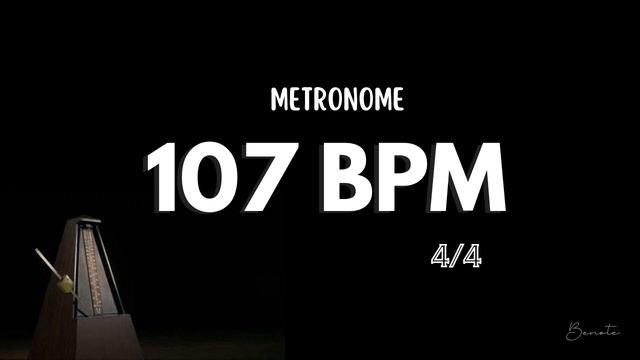 107 BPM 4/4 METRONOME смотреть онлайн