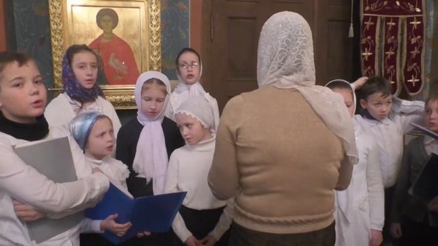 Рождество Христово. Дети поют колядки