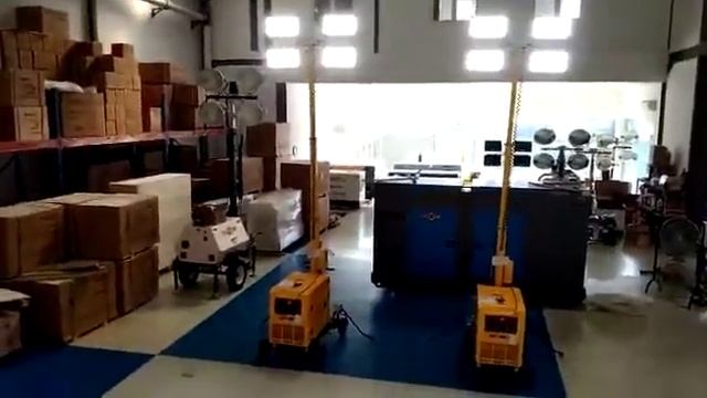 Genset lampu Lighting tower LT500 led 4x400w TSUZUMI смотреть онлайн