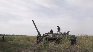Боевая работа самоходного миномёта _2С4 Тюльпан_