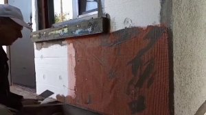 Подготовка утепленной стены под короед.