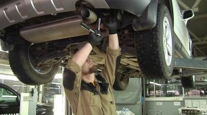 OPEL ANTARA Монтаж защиты заднего бампера