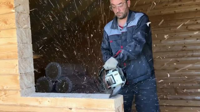 Почему делал обсаду из клеёного бруса. Этапы работ. Рекомендации смотреть онлайн