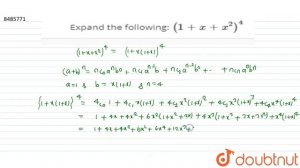 Expand the following: `(1+x+x^2)^4`