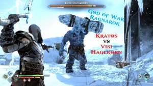 GoW Ragnarok - Кратос vs Виси Хаглькорн