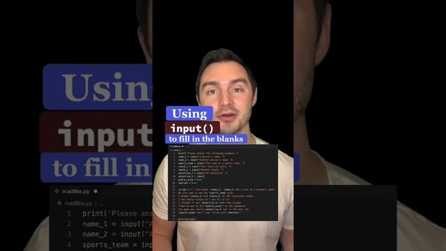 Fully functional Mad Libs! #python #learntocode #beginner #madlibs #devcrew