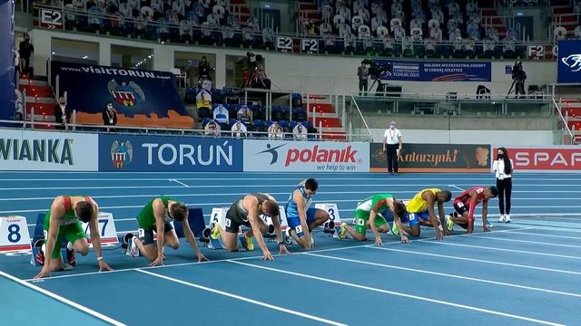 Максим Богдан в квалификации чемпионата Европы по легкой атлетике в беге на 60 метров смотреть онлайн