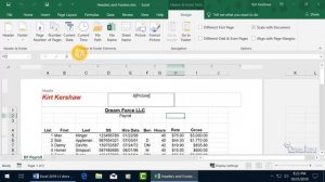 Microsoft Excel 2019: Headers and Footers