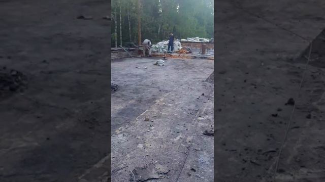 Завершение демонтажа кровли