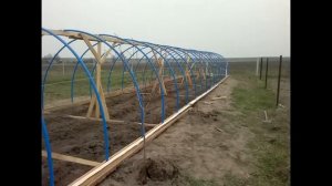 Greenhouse 3*20 m. PVC pipes.| Теплица  3*20 м. из ПВХ труб.