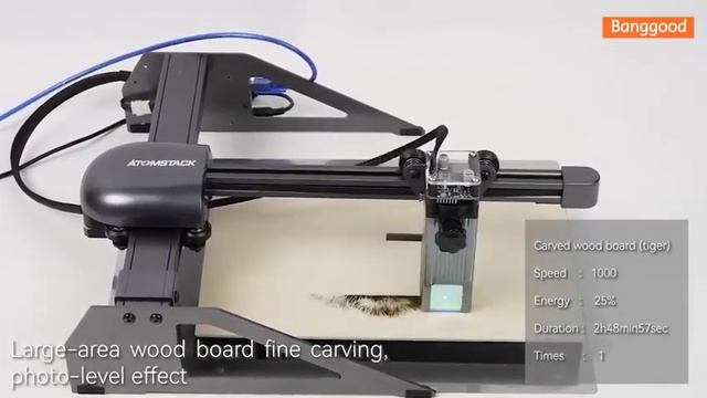 ATOMSTACK P7 M40 Laser Engraving Machine Installation & Review - Banggood Tool Sets