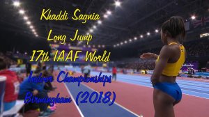 Хадди Санья. Прыжок в длину. Финал. 17-й чемпионат мира IAAF в помещении. Бирмингем (2018)