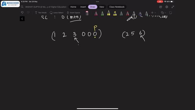 Merge Sorted Array : LeetCode problem #88 (Solution explained) | Bosscoder Academy