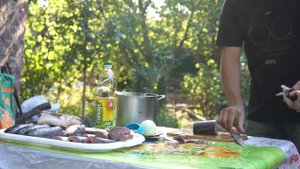 рыба пеленгас на углях
