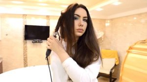 Большие локоны на обычную плойку. Как я ухаживаю за волосами.