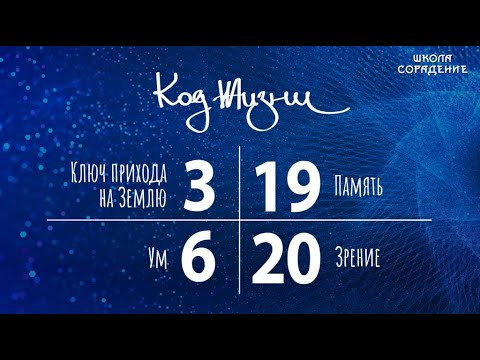 Код Жизни. Ключ прихода на Землю. Память. Зрение Ум память Гарат школа Сорадение