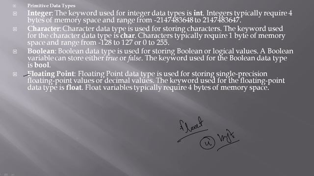 data type in c++//primitive data type in hindi/L-2#oop object-oriented programming language in hind смотреть онлайн