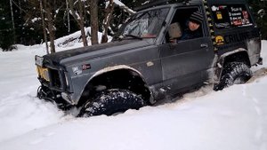 Поездка на Лампиярви , посадили Патрол на 40 колёсах и всех остальных!