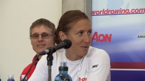 Press Conference of the Women's Single Scullers