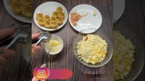 Тарталетки с креветками