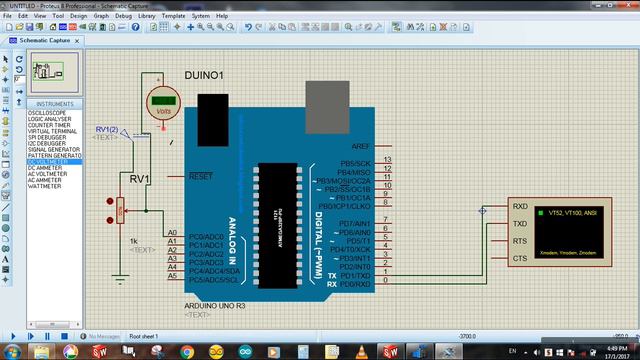 Reading Analog Voltage in Serial Monitor - Arduino Proteus Simulation tutorial # 21 смотреть онлайн