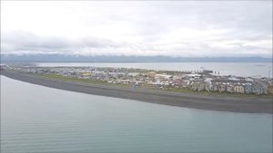 Аляска, Хомер. Homer Alaska Port & Harbor view from  DJI Mavic pro