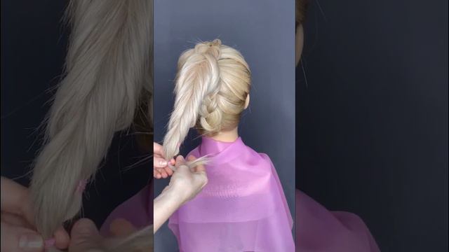 Быстрый красивый высокий пучок! Сможет сделать любой. смотреть онлайн