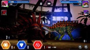 Порвал всех в клочья в битве динозавров Jurassic World The Game