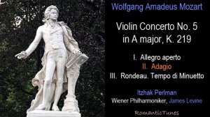 Mozart Violin Concerto No. 5 in A major, K. 219, Perlman, Levine, Vienna Phil.