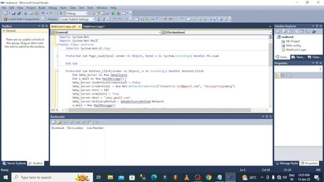 How to send email free using asp net | send email using ASP NET Complete Tutorial Using Google SMTP