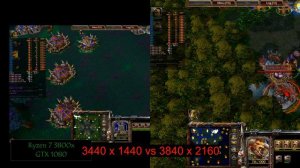 Ryzen 7 3800x 4k vs 2k (UltraWide) - Warcraft 3 Reforged