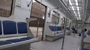Поездка на метропоезде  81-553.3 № 10296 до Дубравной и обратно в Казанском метро . (11.01.2022)