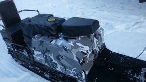 Обзор на мотобуксировщик "Лидер - 2" с лыжным модулем