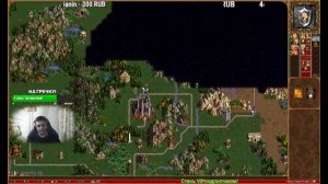 HEROES 3: 200% сложность, 1 vs 8 компов в союзе, карта XL с подземельем, Замок, Орин