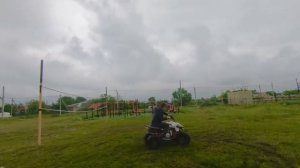 Дрифт на квадроцикле Kayo 110куб.