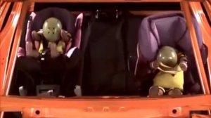 Краш тест автокресла Cybex Solution X2 fix   фронтальный удар 2