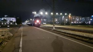 Поезда на станции Великий Новгород Окт: РА1, прибытие и отправление пассажирского на ТЭП70