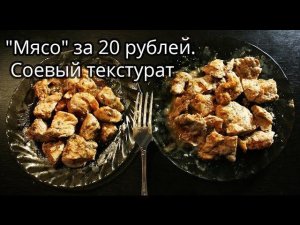 "Мясо" за 20 рублей. Соевый текстурат