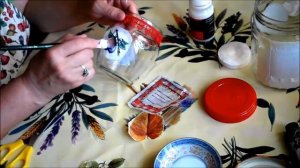 Мастер -класс " Декупаж баночек "