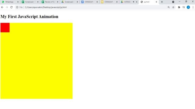 42. DOM Animations | Javascript tutorial for beginners | Javascript full course
