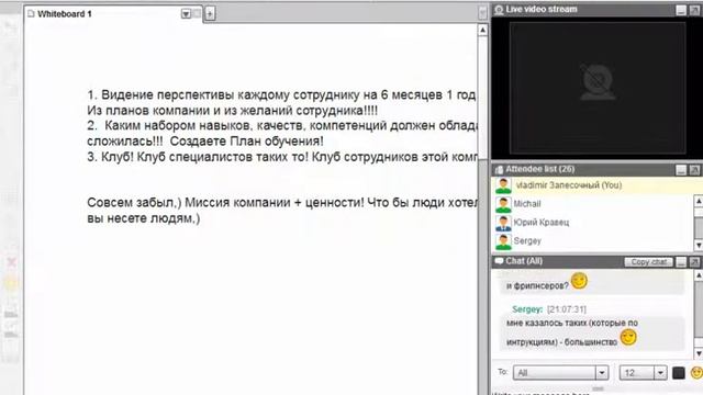 Семинар про Подбор идеальных сотрудников.