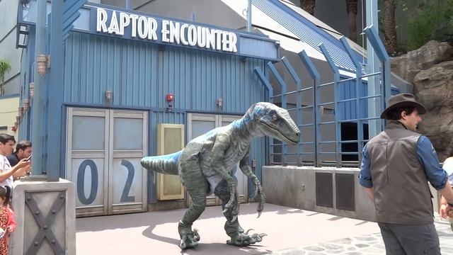 Raptor Encounter with Blue and Baby Tango in Jurassic World at Universal Studios Hollywood смотреть онлайн