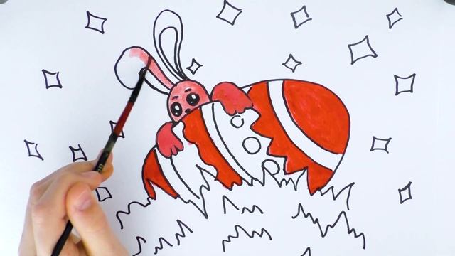 Рисуем Пасхального Кролика ???, Пасха для малышей. Easter bunny смотреть онлайн