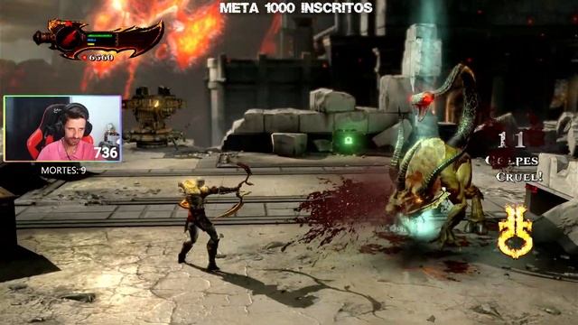 GOD OF WAR 3 - VERY HARD - SEM UPAR NADA - DESAFIO 30 MORTES ACABA A LIVE смотреть онлайн