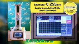 Katran Synapse Neon 0,255mm Breaking Strength TEST