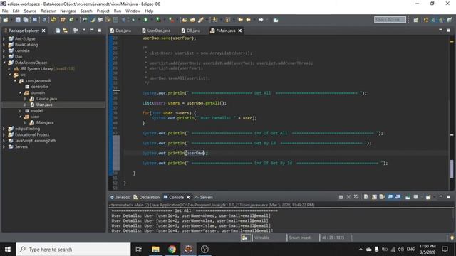 07 - MVC - 02 - Dao Practical, Data Access Object {Arabic} Java language للتواصل مع قاعده البيانات смотреть онлайн
