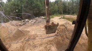 Планировка и выравнивание участка на МТЗ. Продолжаем копать озеро.