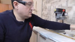 Сверлильный станок BG5158A для домашнего хобби. Ещё раз пробую сверлить.